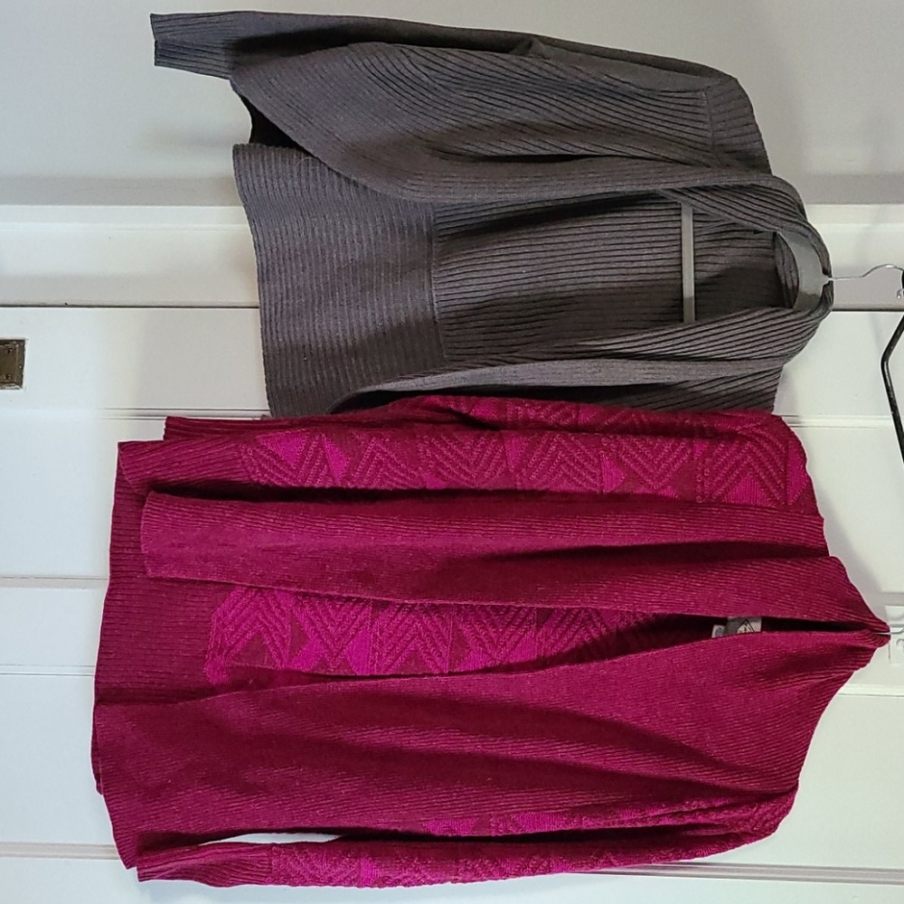 Two medium sized cardigans